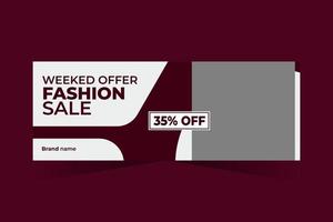 Fashion Sale Facebook Cover vector