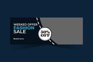 Fashion Sale Facebook Cover vector