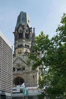 berlín, alemania, 2014. emperador wilhelm iglesia memorial en berlín foto