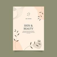 Flat beauty spa boho poster template. - Vector. vector