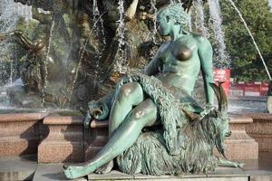 Berlin, Germany, 2014. View of the Neptune Fountain in Berlin photo