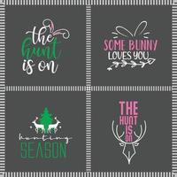 Easter Bundle Design vector