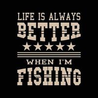 Fishing t-shirt design vector