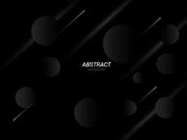 Dark geometric black abstract background elegent design pattern vector