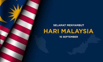 Malaysia Day Background Design. vector