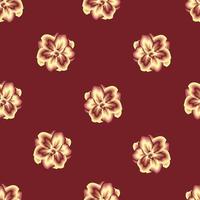 Floral seamless tropical pattern with light yellow and Maroon color plants and leaves on delicate background. Jungle leaf seamless vector floral pattern background. vector design