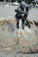 Berlin, Germany, 2014. J Schmettan's globe fountain in Berlin photo