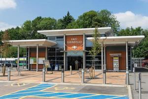 East Grinstead, West Sussex, UK, 2014. View of East Grinstead railway station photo