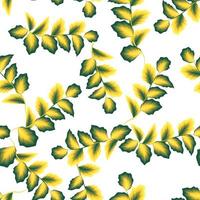 green yellow leaves tropical seamless pattern plants. fashionable fabric texture. exotic summer. jungle print. tropical wallpaper. nature wallpaper vector