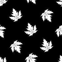 vintage foliage seamless background with classic tropical leaves on dark background. plants leaf seamless pattern. nature wallpaper. tropical background. autumn wallpaper. spring background vector