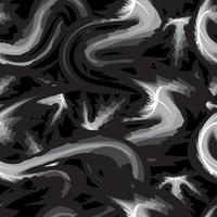 patrón sin costuras de ilustración de onda abstracta en blanco y negro. diseño vectorial decorativa exótica. imprenta y textiles. textura de tela de moda. papel pintado abstracto vector