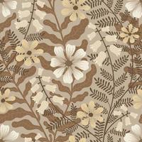 Fondo beige transparente de vector con flores de tejido