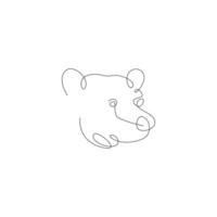 Bear icon logo design illustration vector