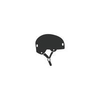 ilustración de diseño de icono de casco de patineta vector