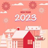 New Year's eve Flat illustration vector