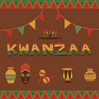 ilustración de celebración de kwanzaa vector