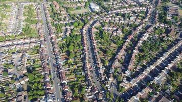 Luftaufnahme der Innenstadt vom Bahnhof und Bedfordshire video