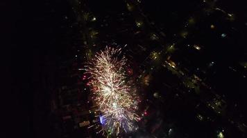 Live Fireworks over Luton Town of England on a Asian's Wedding Night video