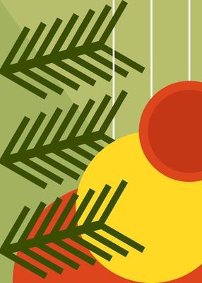 Abstract Christmas poster.