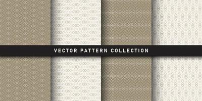 Seamless geometric pattern set vector