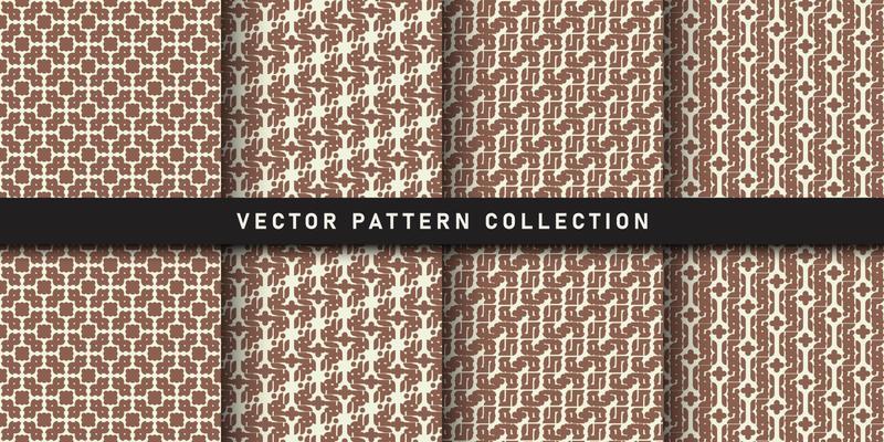 Seamless geometric pattern set
