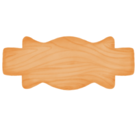 tablero de madera de acuarela decorativa forma libre número 1 png