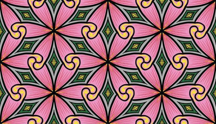 Seamless pattern with fantasy flowers, natural wallpaper, floral decoration curl illustration. Paisley print hand drawn elements.