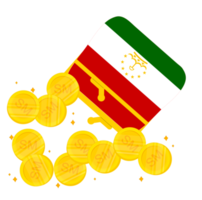 tadzjikiska flagga vektor hand ritad, tadzjikistani somoni vektor hand dragen png