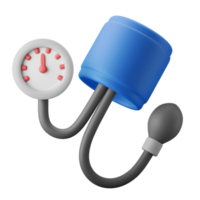 medical analog blood pressure check 3d illustration icon png