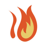 fuoco piatto cartone animato png