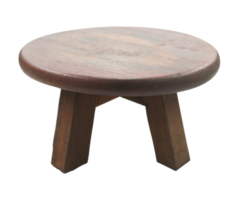 tabouret en bois isolé sur fond transparent fichier png