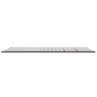 Front side black keyboard illustration on transparent backgroud png