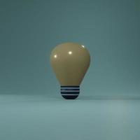 3d rendered bulb perfect for design project photo