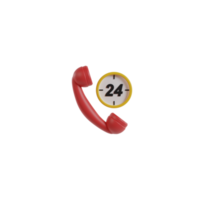 icône de téléphone isolé 3d png