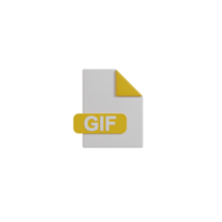 3D Isolated Document Format Icon png