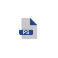 3D Isolated Document Format Icon png