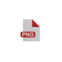 3D Isolated Document Format Icon png