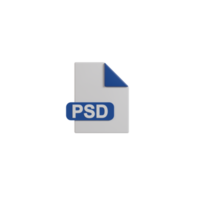 3d geïsoleerd document formaat icoon png