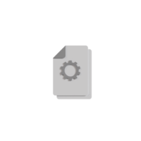 icône de format de document isolé 3d png