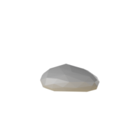 pedra de cristal mineral 3d isolada png