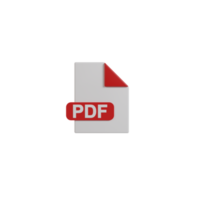 3d isolato documento formato icona png