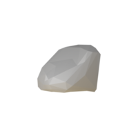 pedra de cristal mineral 3d isolada png