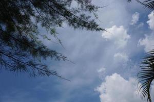 cielo azul con nubes foto