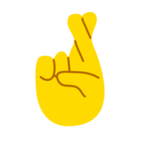 gul hand som visar symbol png