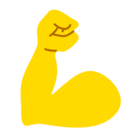 Yellow hand showing symbol PNG