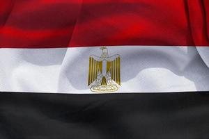 Egypt flag - realistic waving fabric flag photo