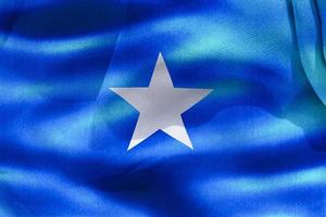 3D-Illustration of a Somalia flag - realistic waving fabric flag photo