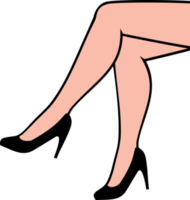 Woman Legs with High Heels Shoes png