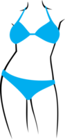 femme en bikini - belle figure féminine png