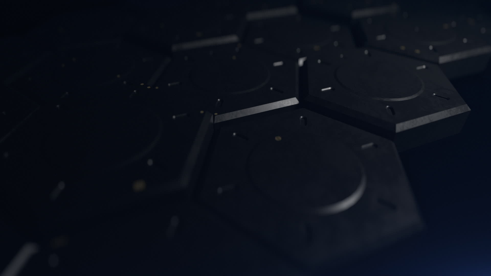 abstract background of complex hexagonal shapes. the concept of ...